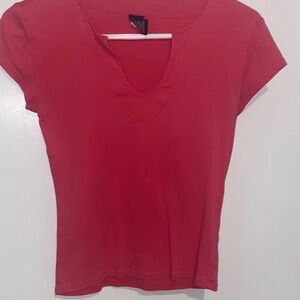 GAP Women's Short Sleeve Red Tee